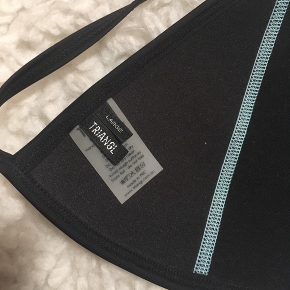 TRIANGL blue/black bikini top - Picture 4 of 4